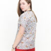 Patternmix U-seX Gri Ayıcık V Yaka Desenli Üst - Image 4